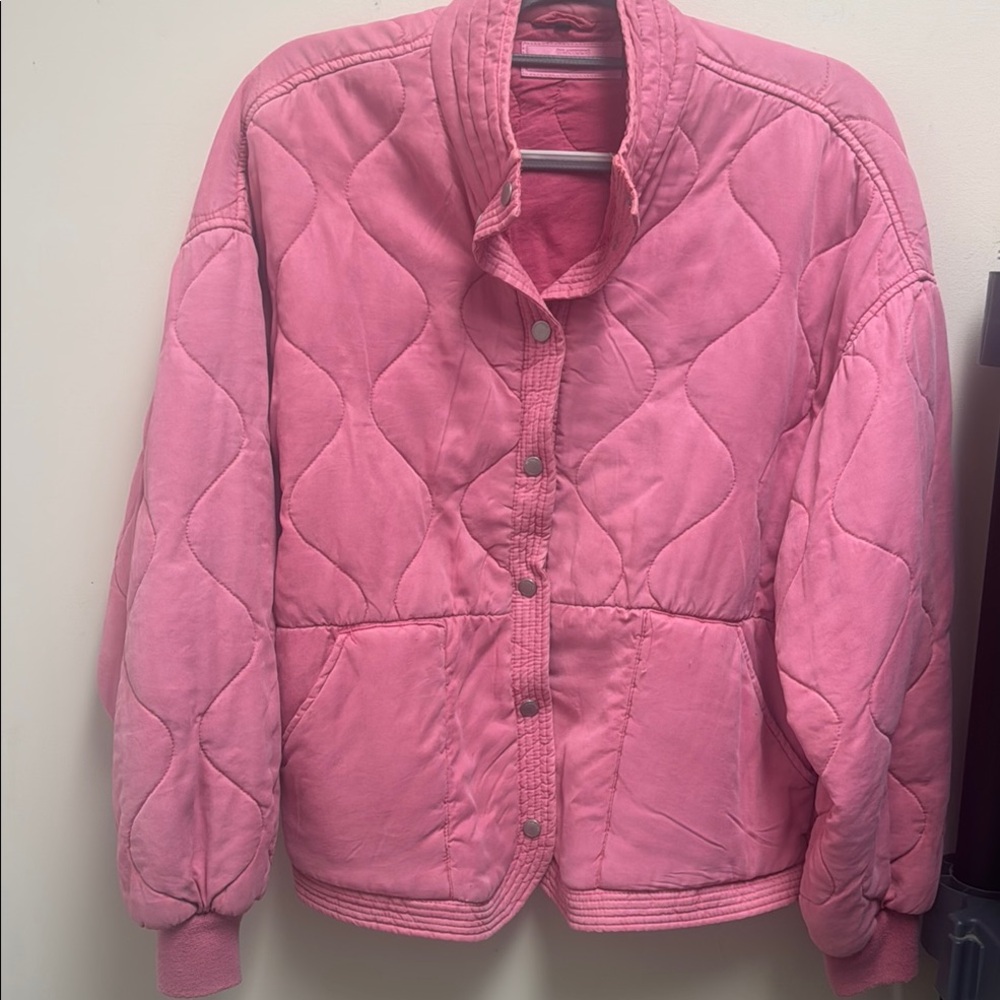 Blank NYC Pink Quilted Puffer Jacket - Picture 1 of 1